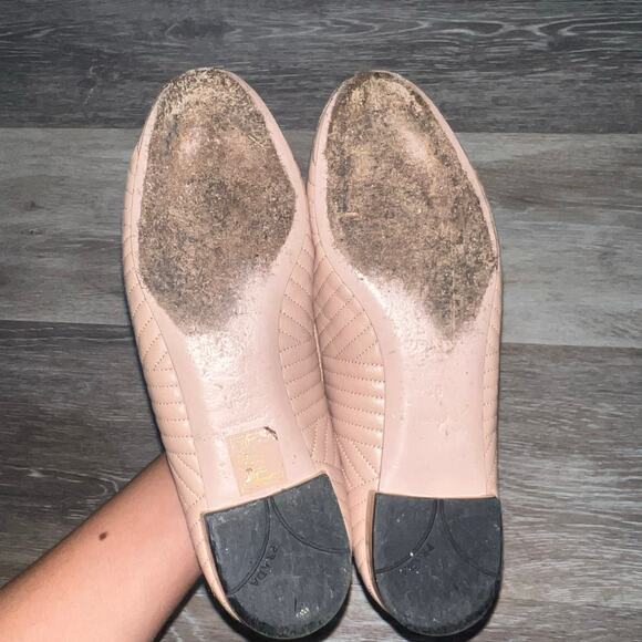 Prada Beige Quilted Leather Nude Ballet Flats EU Size 36 - Picture 2 of 5